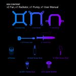 ANT ESPORTS ICE CHROMA ML360 ARGB LIQUID COOLER - WHITE