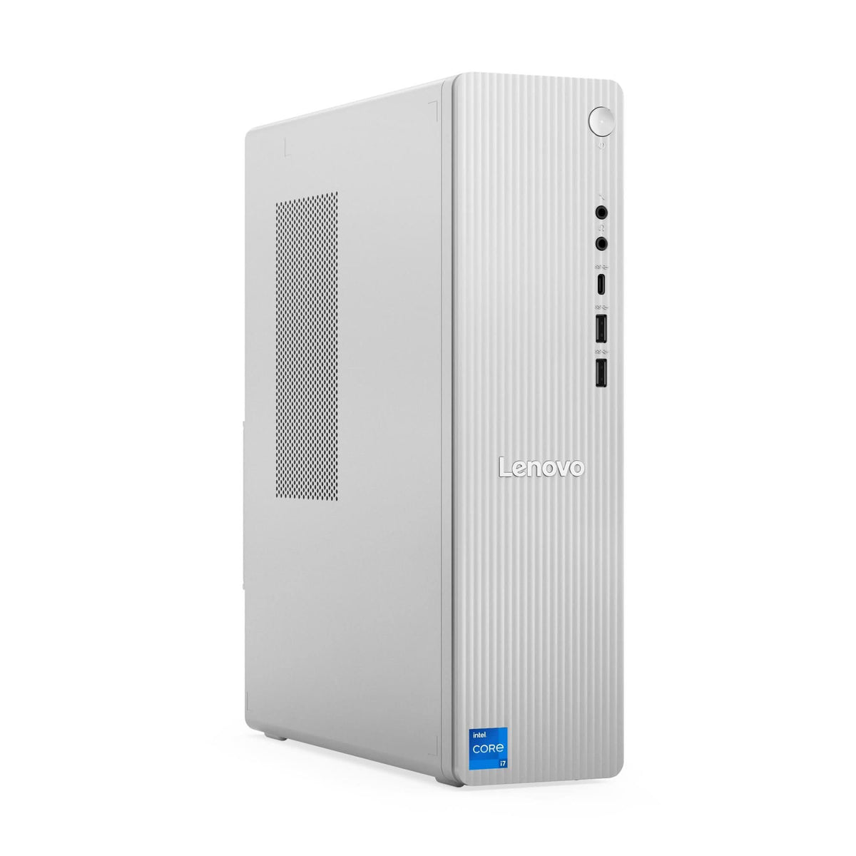 Lenovo IdeaCentre Tower 90XW007FIN Desktop, Intel Core i3-1315U, 8GB DDR5 RAM, 512GB SSD, Windows 11 Home, 1 Year Warranty, Grey