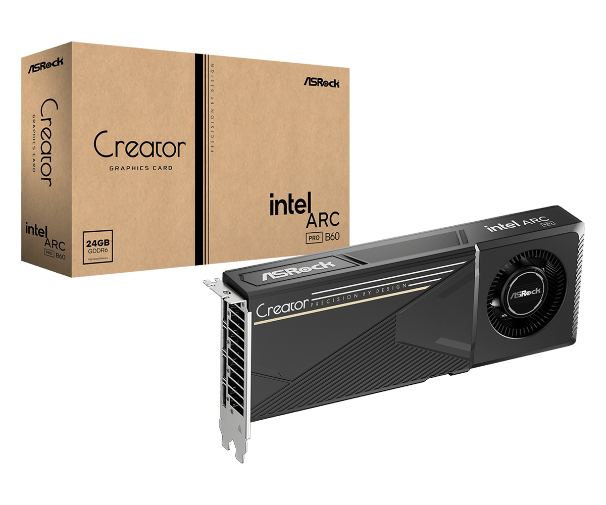 Asrock Intel Arc Pro B60 Creator 24GB Graphic Card