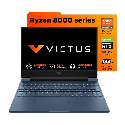 HP VICTUS 15 15-FB3036AX GAMING LAPTOP (AMD RYZEN 7 8645HS/16 GB/512 GB SSD/8GB-GEFORCE/WINDOWS 11 HOME/MSOFFICE/FULL HD)