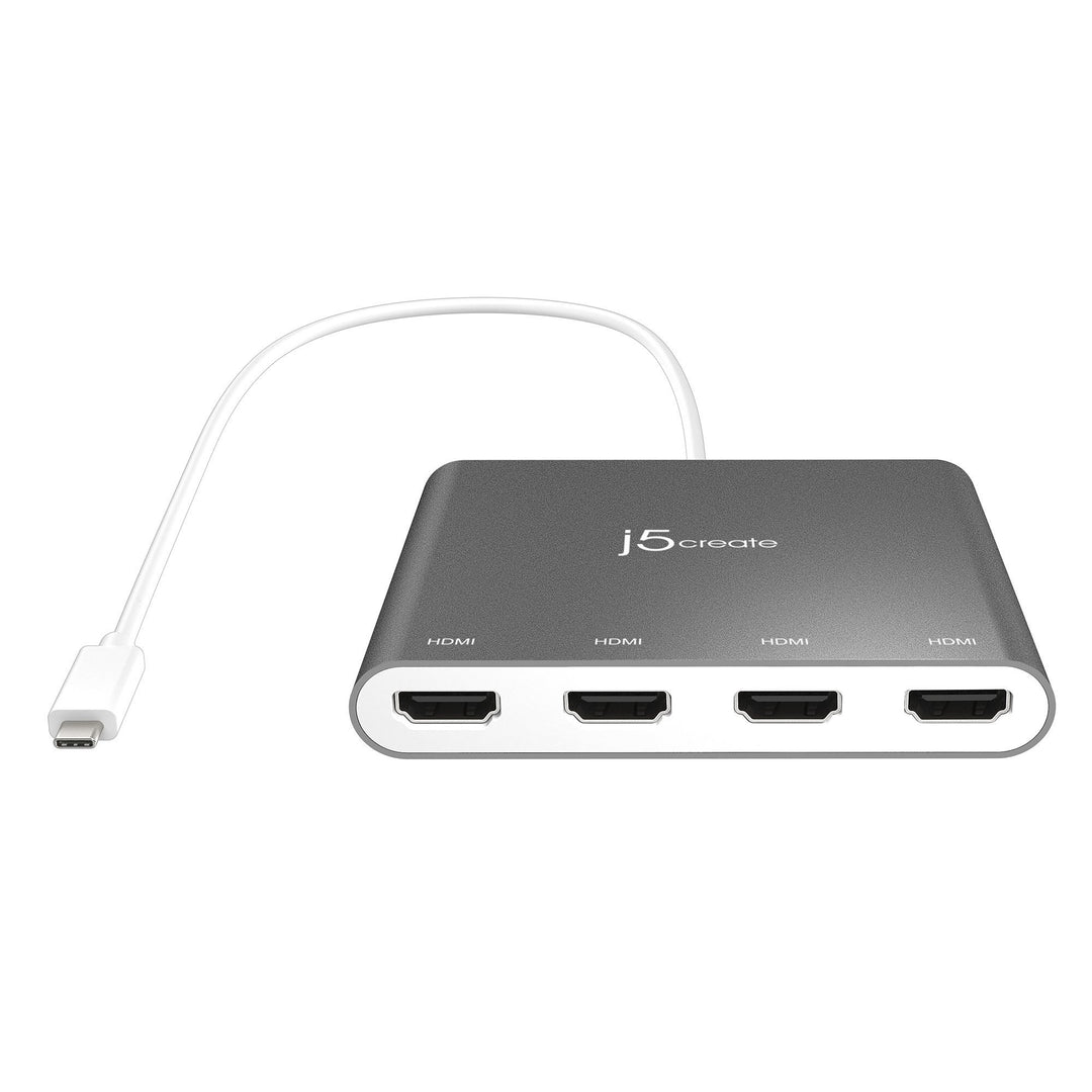 J5CREATE USB-C TO 4-PORT HDMI MULTI-MONITOR ADAPTER (MAC & WINDOWS)