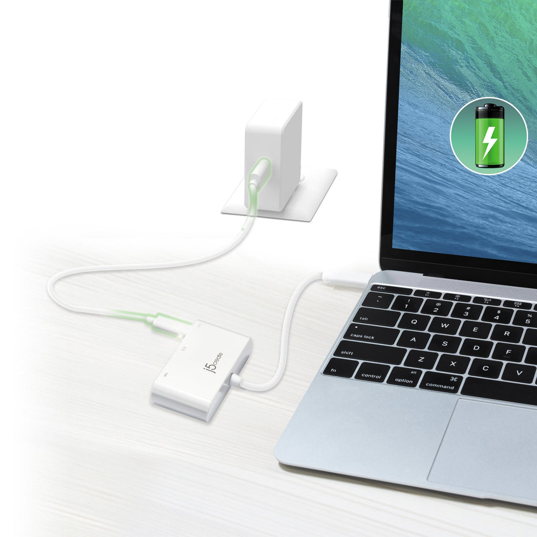 J5CREATE USB TYPE-C TO HDMI & USB 3.0 WITH POWER DELIVERY