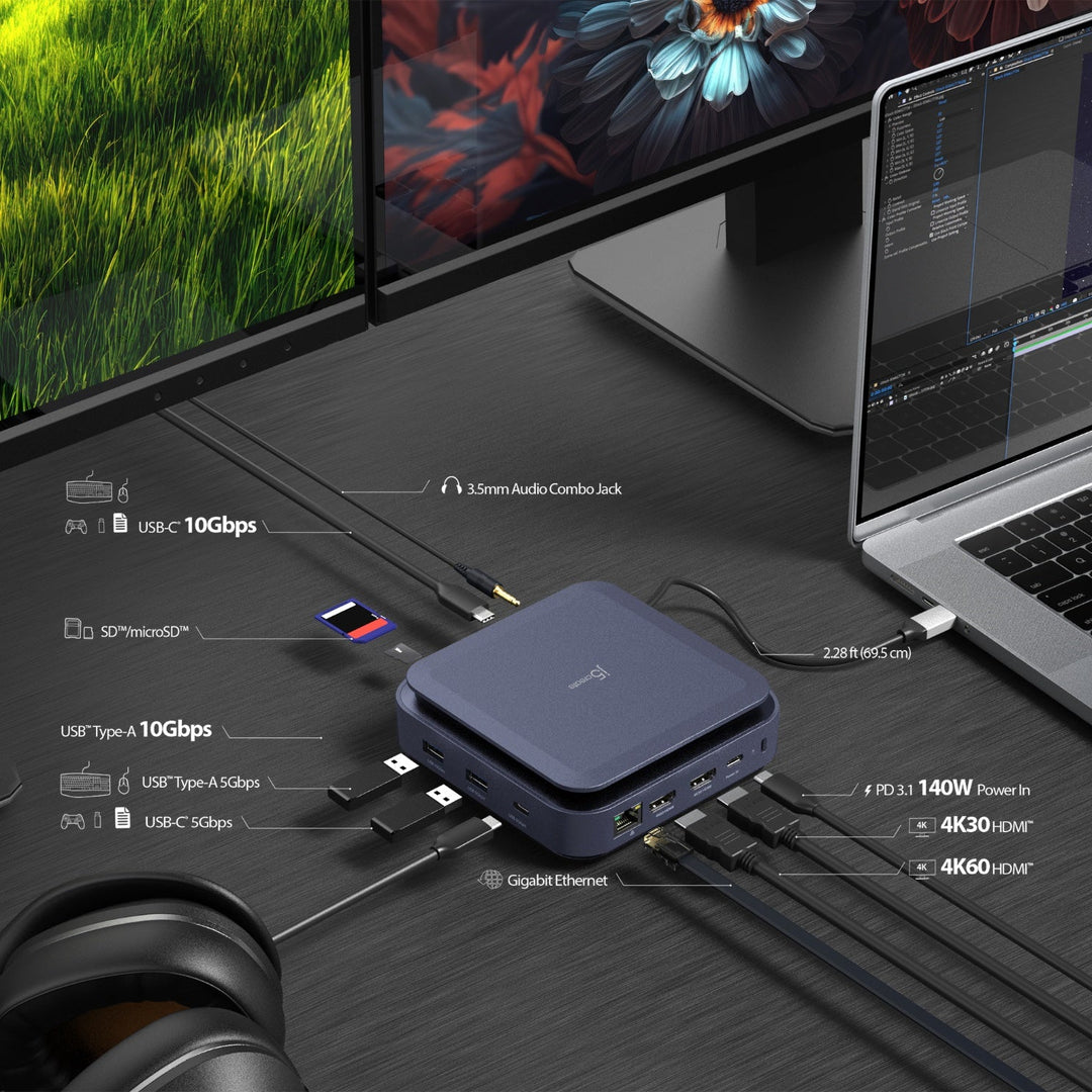 J5CREATE USB-C DUAL 4K HDMI DOCK