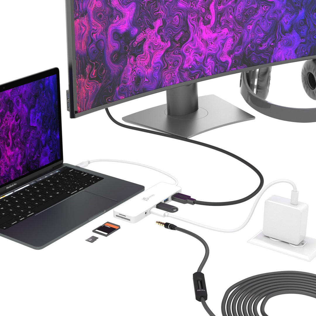 J5CREATE USB-C MULTI-PORT HUB WITH POWER DELIVERY