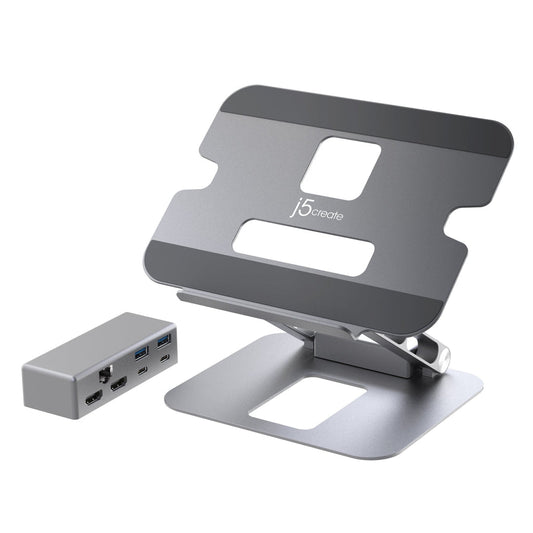J5CREATE MULTI-ANGLE DUAL HDMI DOCKING STAND