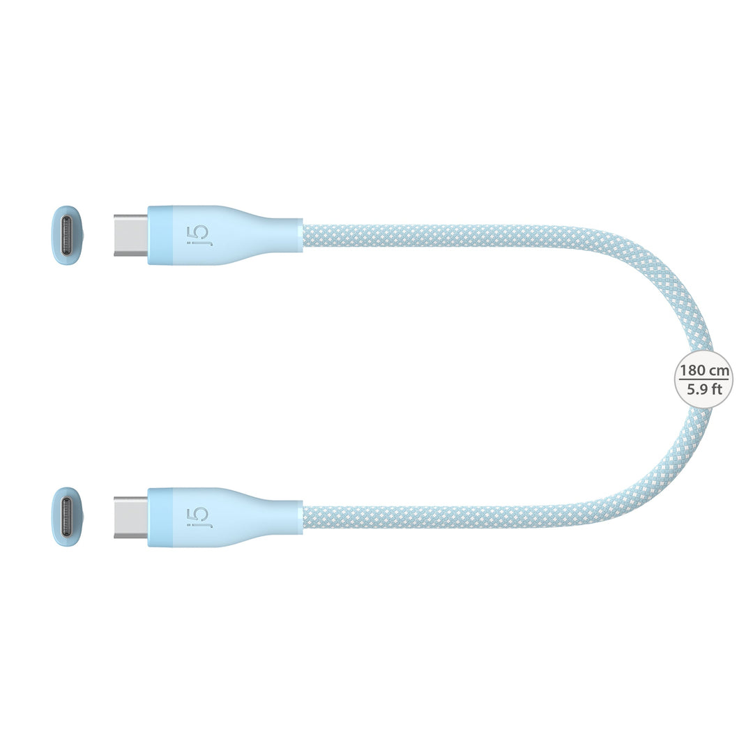 J5CREATE USB-C 60W ULTRA SOFT DOUBLE-BRAIDED FAST CHARGING CABLE