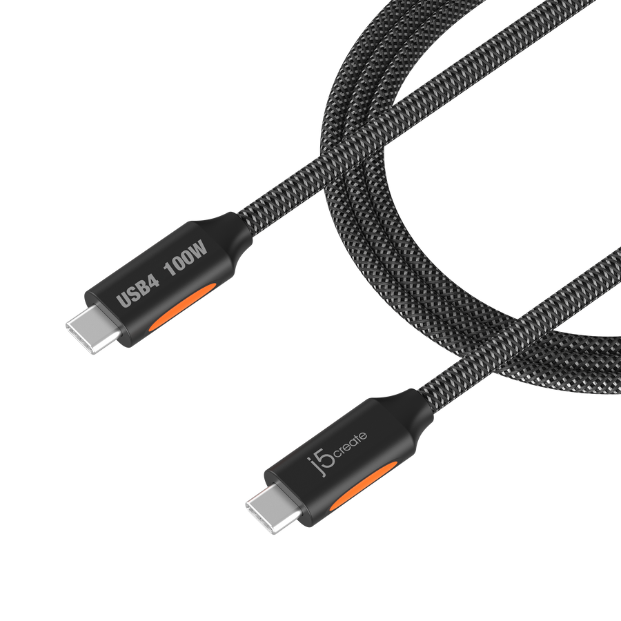J5CREATE USB4 40GBPS FULL-FEATURED USB-C COAXIAL CABLE