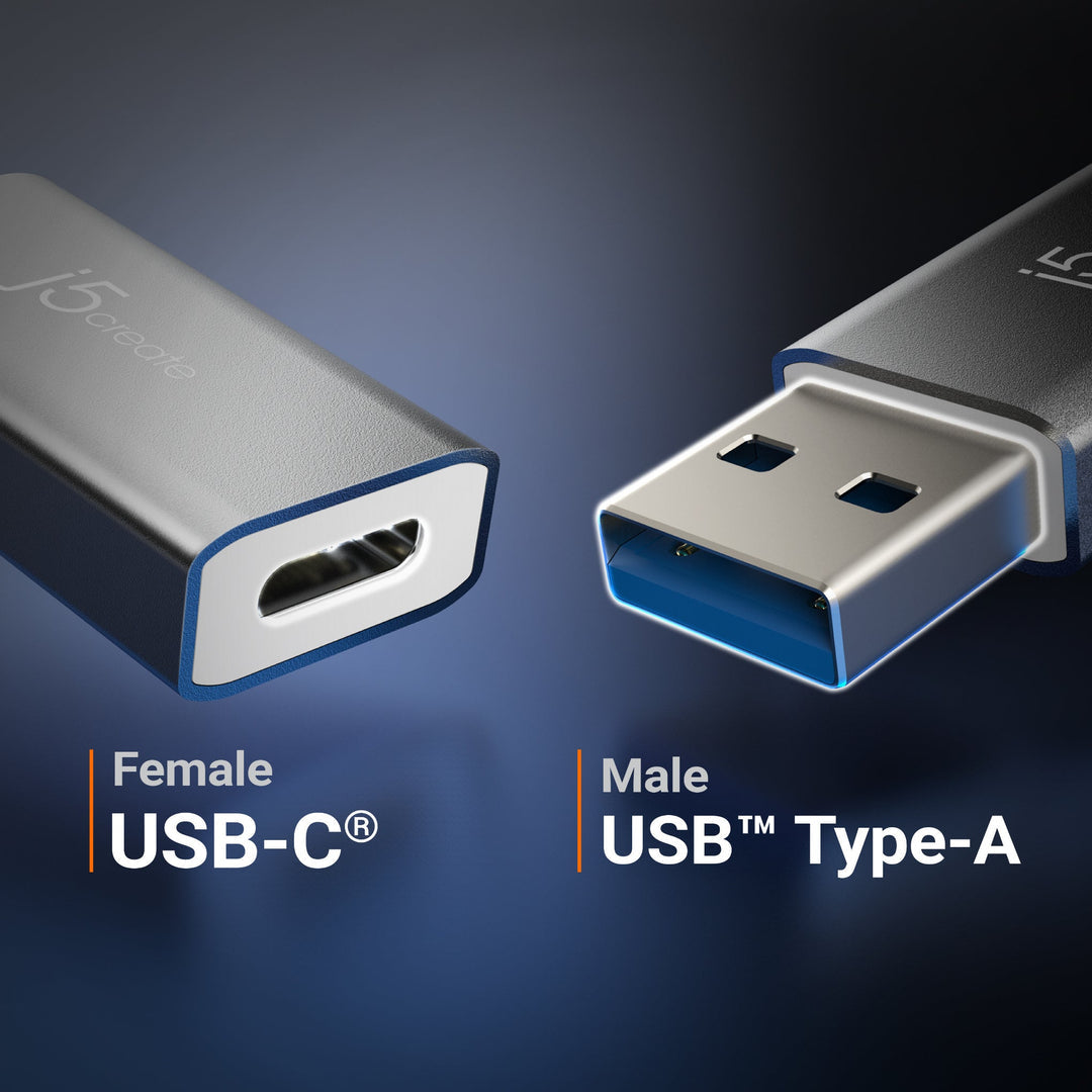 J5CREATE 10GBPS USB TYPE-A TO USB-C ADAPTER