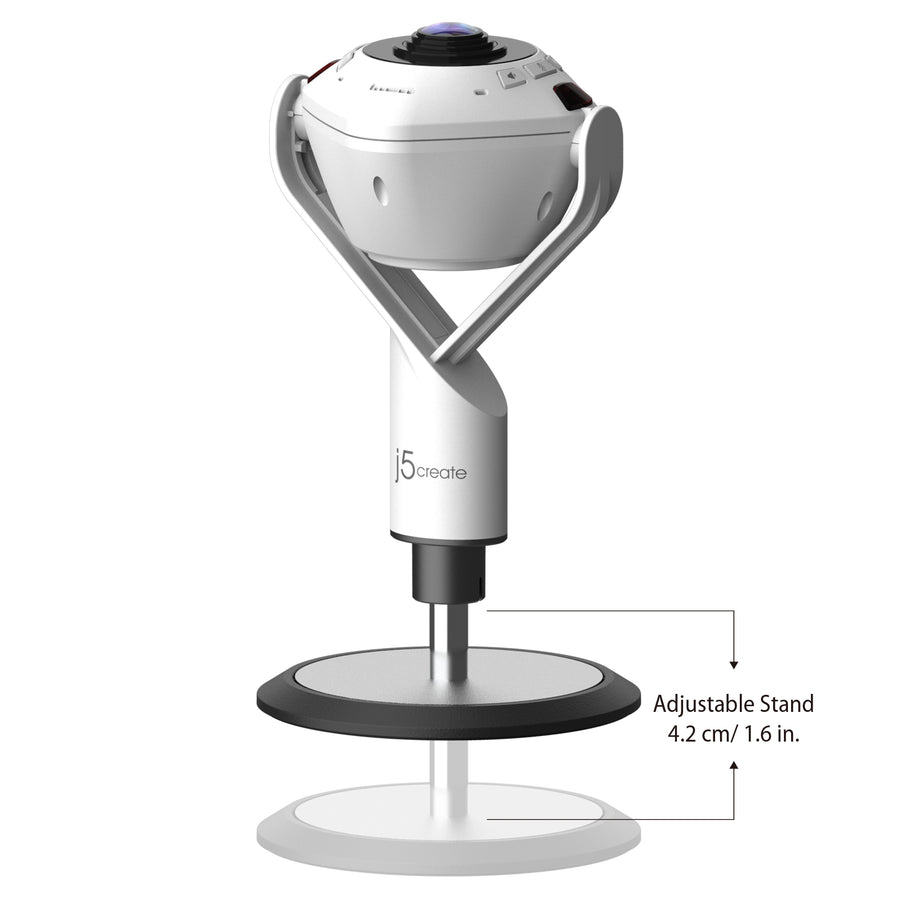 J5CREATE 360 AI-POWERED WEBCAM WITH SPEAKERPHONE
