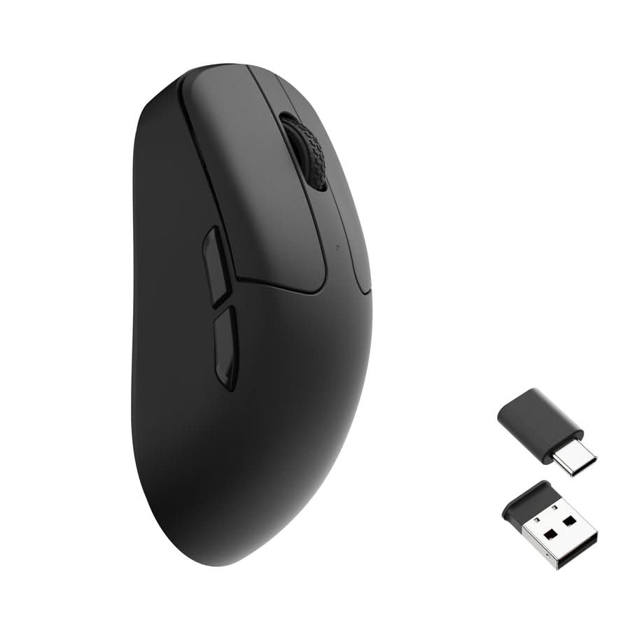 Keychron M2 Wireless Mouse, PixArt 3395 Sensor, 26000 DPI, 1000Hz Polling Rate, Bluetooth 5.1, 2.4GHz, USB Type-C, Black