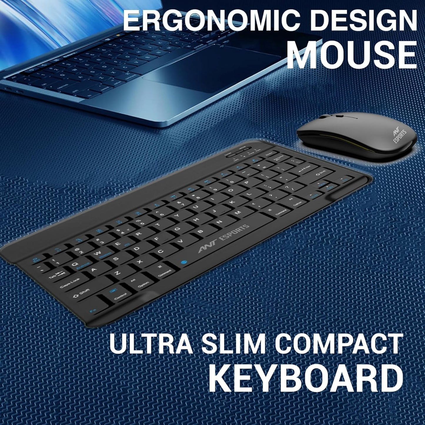 ANT ESPORTS WKM11 WIRELESS KEYBOARD & MOUSE COMBO -BLACK (ETA-SD-20221009069)(ETA-SD-20221009067)