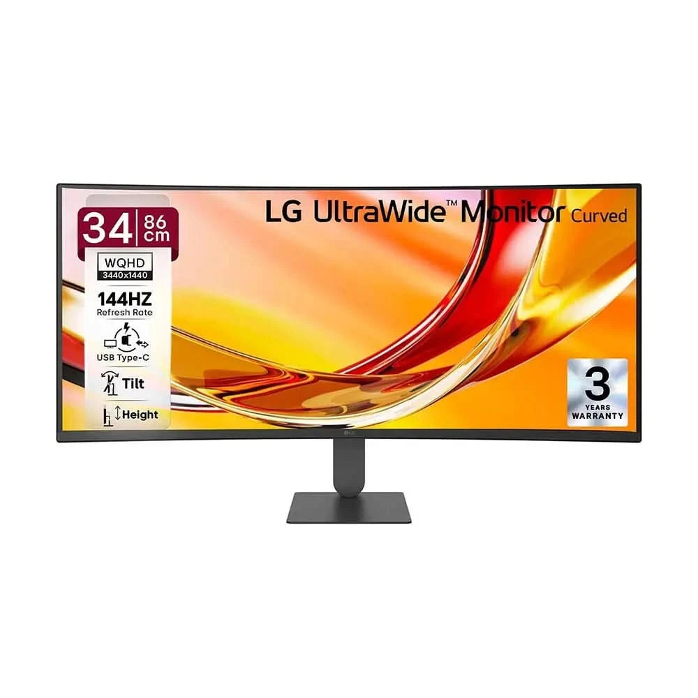 LG 34U640B 34 Inch UltraWide WQHD 144Hz sRGB 99% Curved Monitor