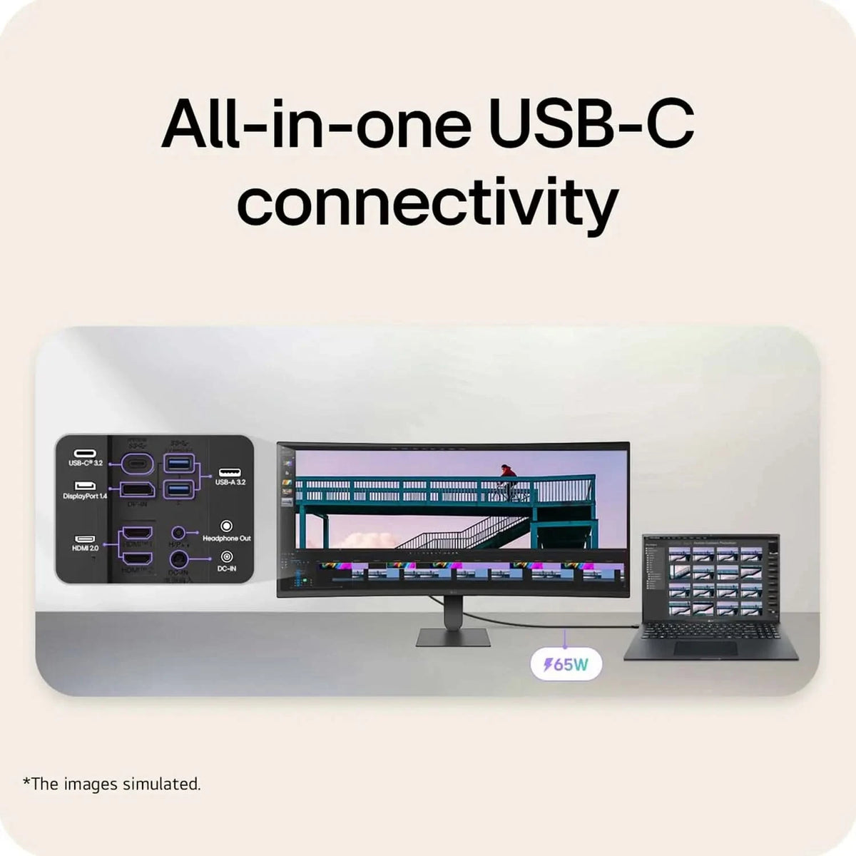 LG 34U640B 34 Inch UltraWide WQHD 144Hz sRGB 99% Curved Monitor