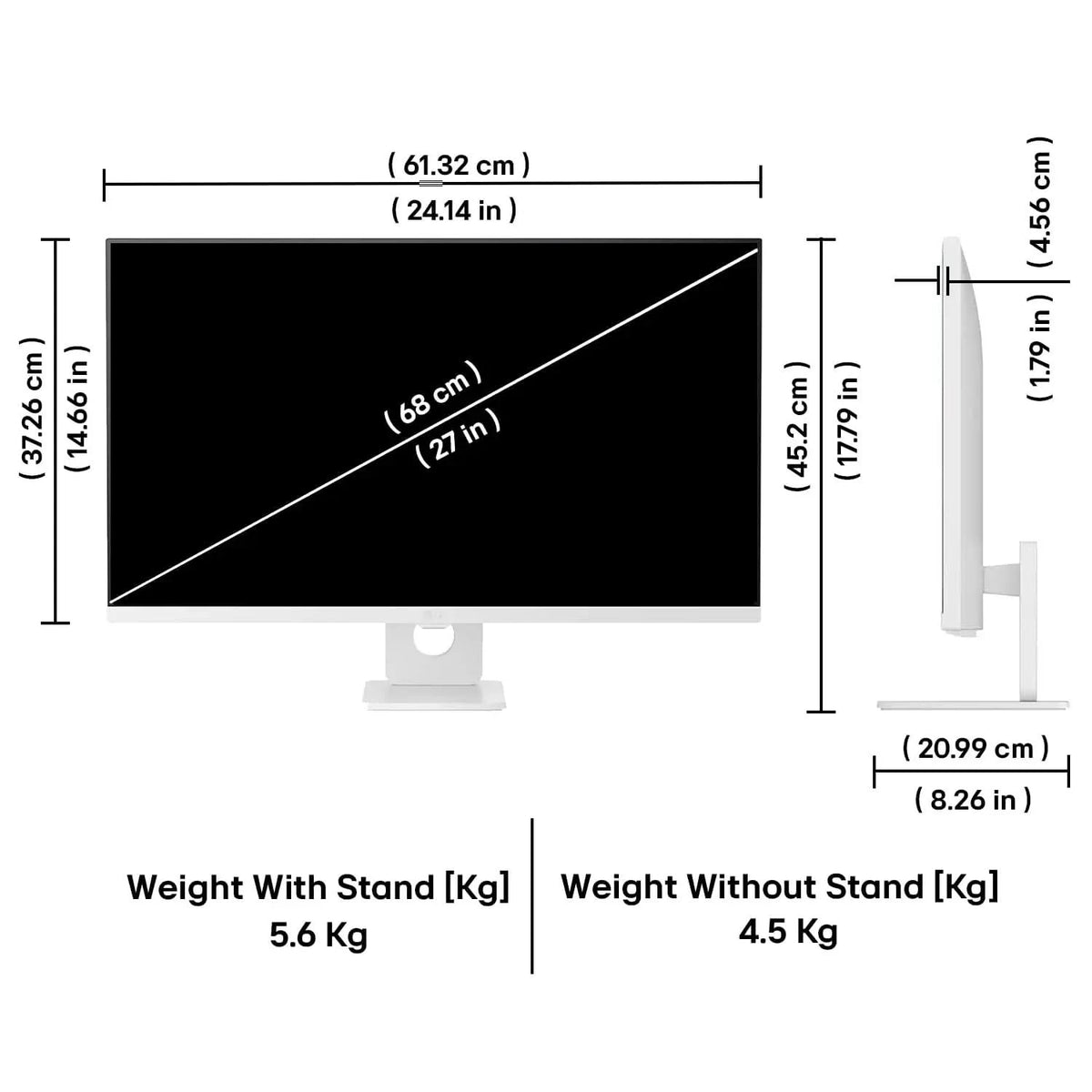 LG 27U731SB 68 cm (27 Inch) UHD (3840 x 2160) IPS Smart Monitor