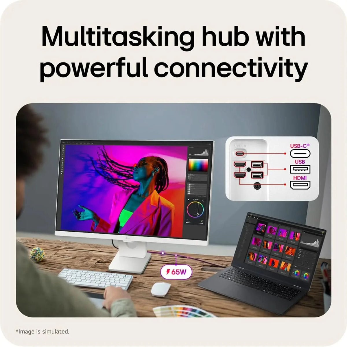 LG 27U731SB 68 cm (27 Inch) UHD (3840 x 2160) IPS Smart Monitor