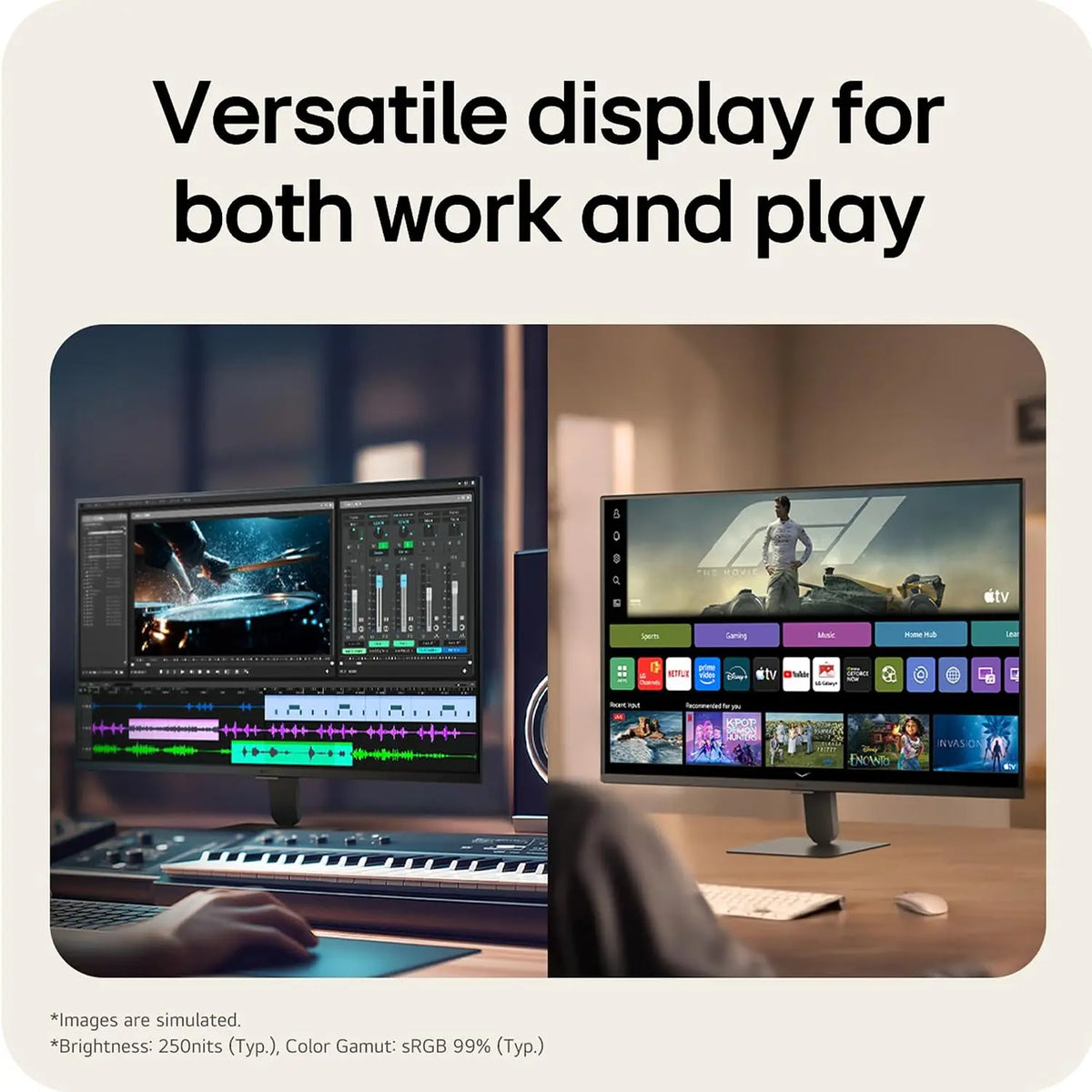 LG 32U501SB 80 cm (32 Inch) Full HD (1920x1080) Smart Monitor