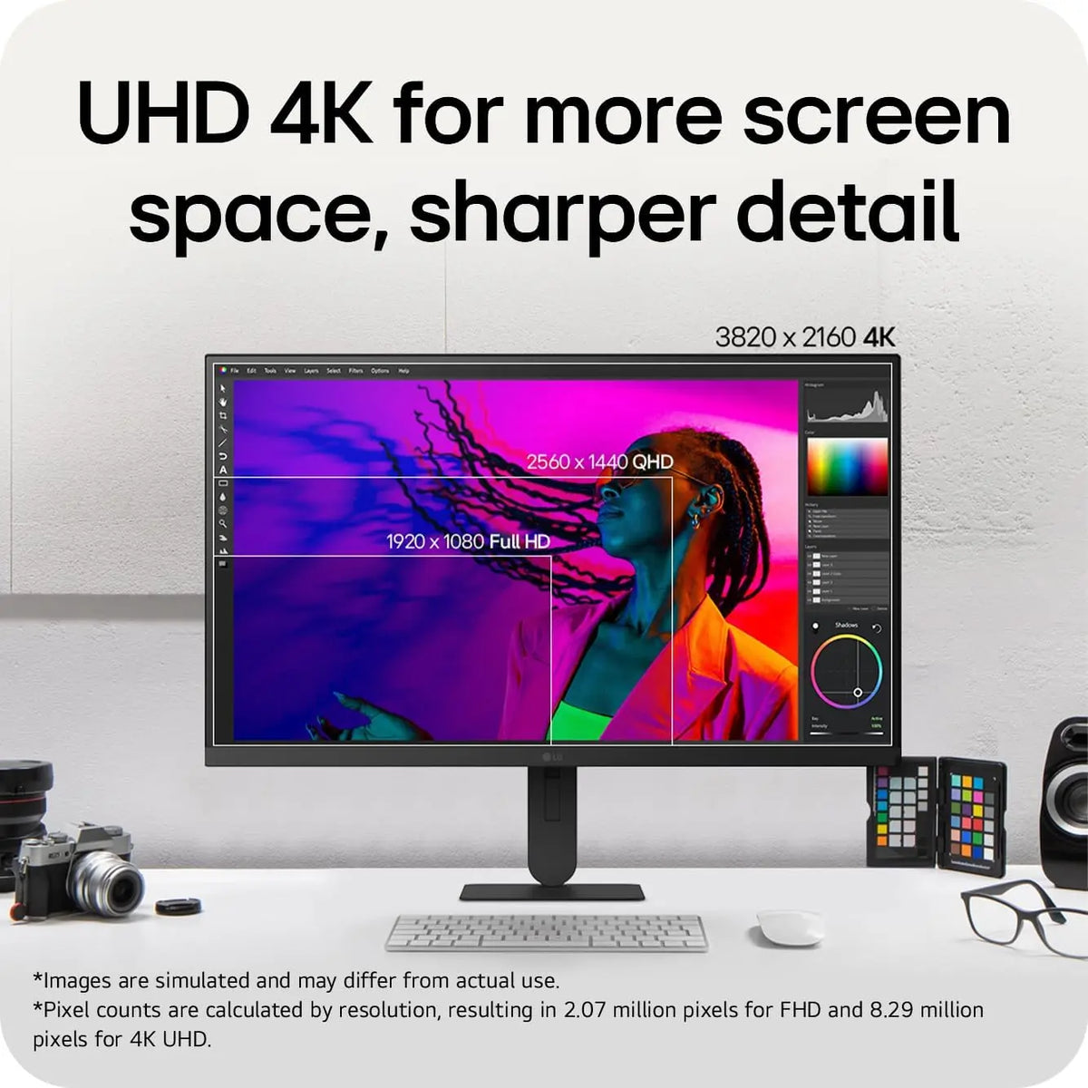 LG UltraFine™ U7 27U710B-B Monitor | 27 inch UHD 4K IPS, Black