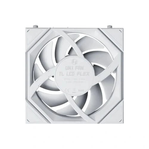 LIAN LI UNI FAN TL LCD FLEX 120mm ARGB Case Fan, 3-Pack, White