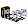 CORSAIR LL120 RGB CABINET FAN TRIPLE PACK WITH LIGHTING NODE PRO WHITE
