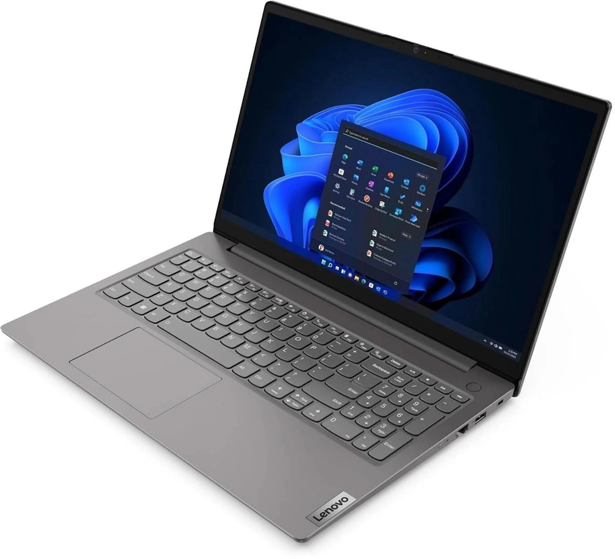 Lenovo V15 AMD Ryzen 7 Octa Core 7th Gen 7730U, 16 GB RAM, 512 GB SSD, 15.6 Inch, Windows 11 Home, MS Office, Grey, 1.65 Kg,Thin and Light Laptop, 83CRA01SIN