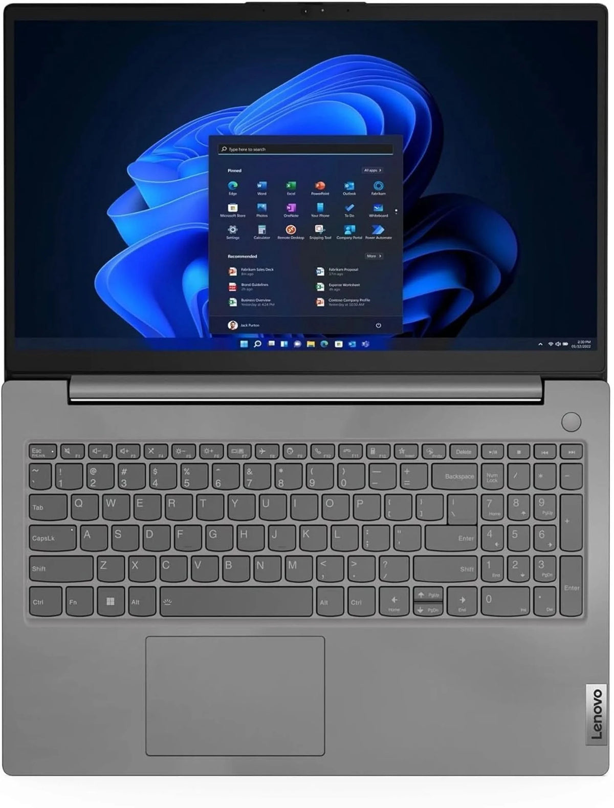 Lenovo V15 AMD Ryzen 7 Octa Core 7th Gen 7730U, 16 GB RAM, 512 GB SSD, 15.6 Inch, Windows 11 Home, MS Office, Grey, 1.65 Kg,Thin and Light Laptop, 83CRA01SIN
