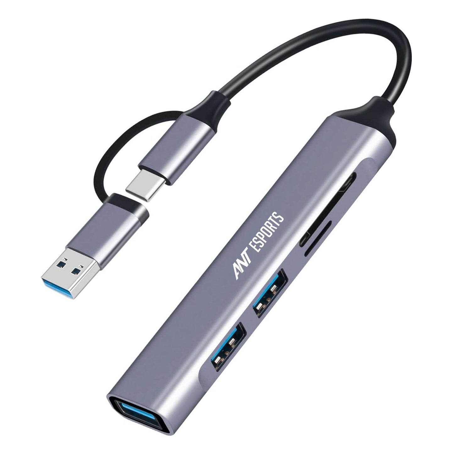 ANT ESPORTS AEC610 - USB+TYPE-C+CARDREADER TO USB HUB