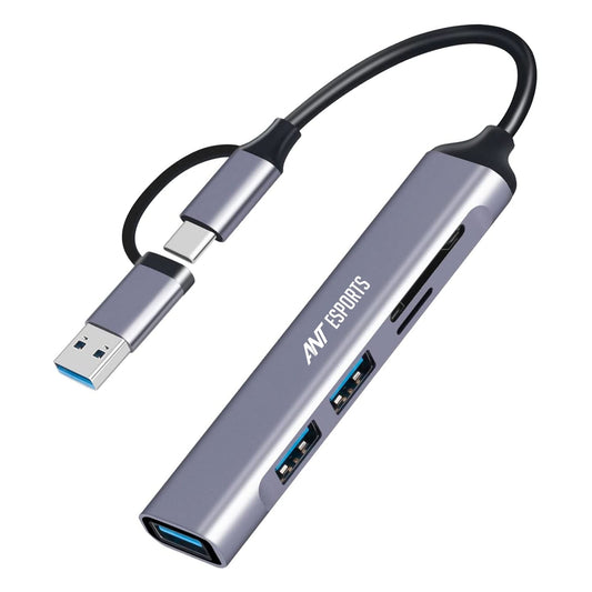 ANT ESPORTS AEC610 - USB+TYPE-C+CARDREADER TO USB HUB