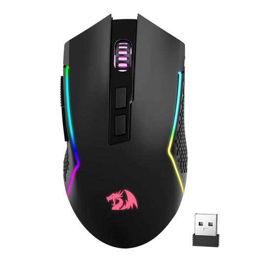 REDRAGON M693 TRIDENT PRO (WIRED/WIRELESS) GAMING RGB MOUSE BLACK