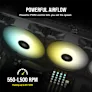 CORSAIR SP SERIES SP120 RGB ELITE 120MM RGB LED FAN WITH AIRGUIDE SINGLE PACK CO-9050108-WW