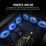 CORSAIR ML ELITE SERIES, ML120 LED ELITE, 120MM MAGNETIC LEVITATION BLUE LED FAN WITH AIRGUIDE, SINGLE PACK