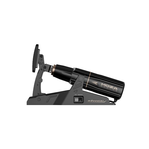 MOZA mBooster Active Pedal, Active Force Feedback Sim Racing Pedal, Dual 200kg Load Cell, 21-bit Magnetic Encoder