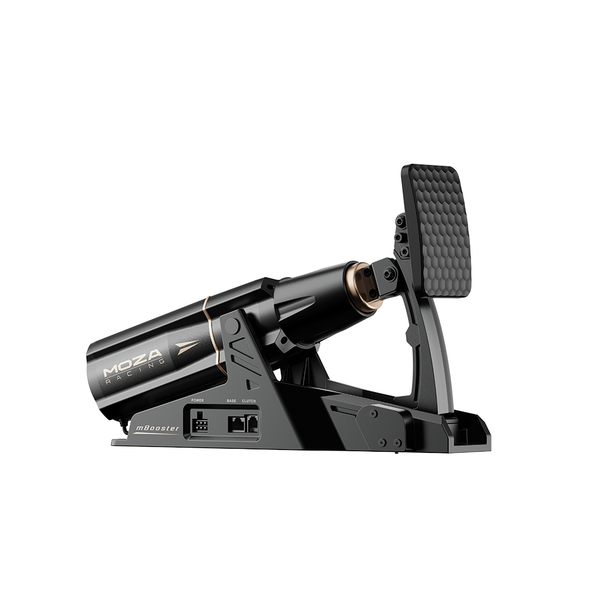 MOZA mBooster Active Pedal, Active Force Feedback Sim Racing Pedal, Dual 200kg Load Cell, 21-bit Magnetic Encoder