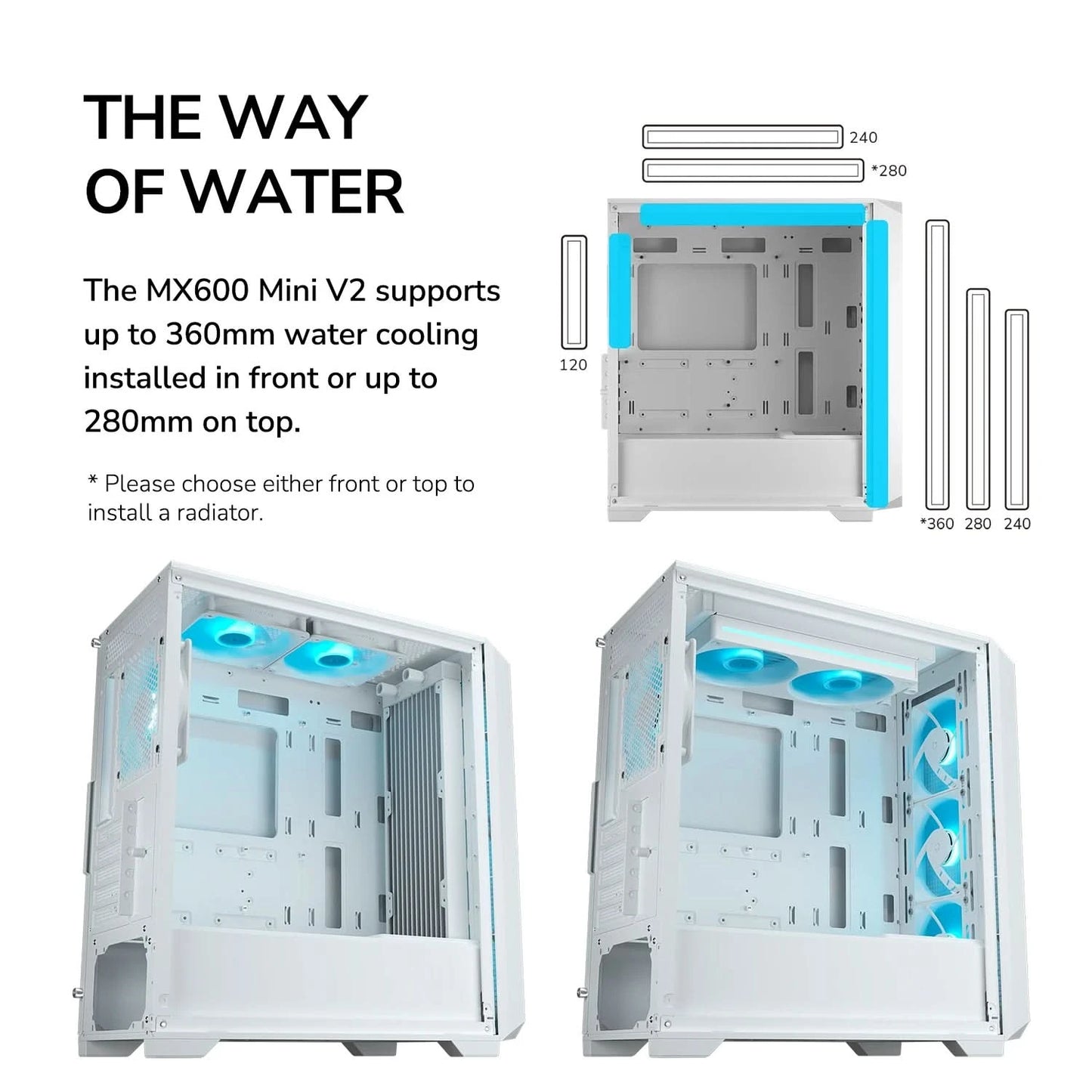 Cougar MX600 Mini V2 White Cabinet