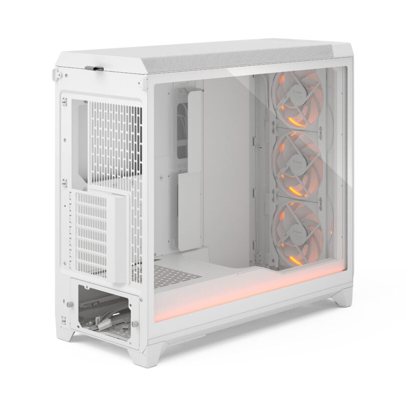 Fractal Design Meshify 3 XL Ambience Pro RGB White TG Clear Tint Full Tower Gaming Cabinet