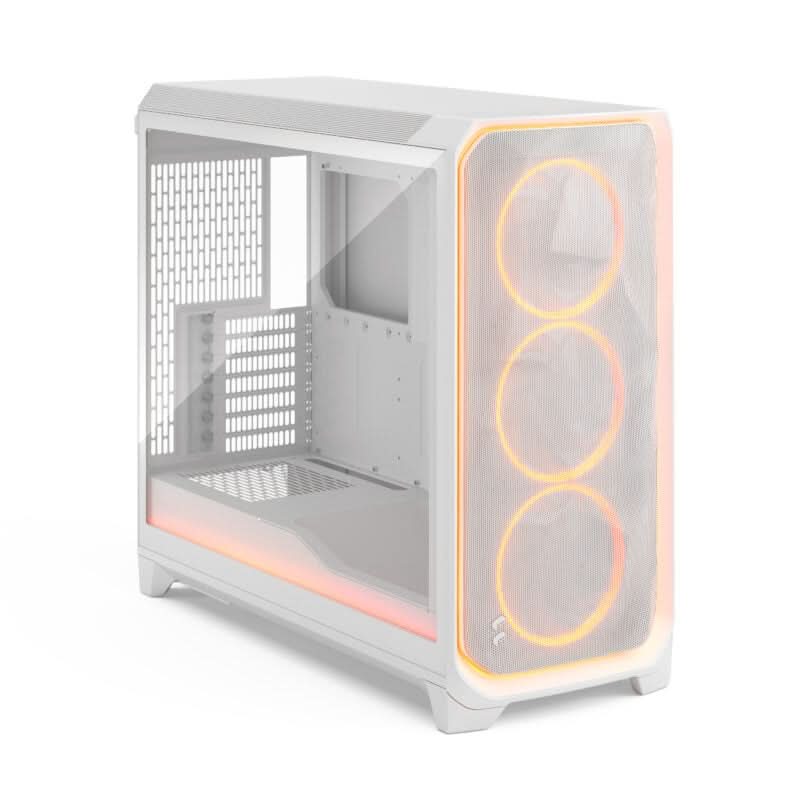 Fractal Design Meshify 3 XL Ambience Pro RGB White TG Clear Tint Full Tower Gaming Cabinet