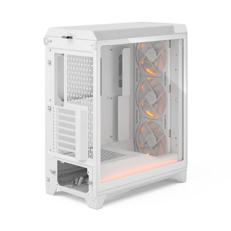 Fractal Design Meshify 3 Ambience Pro RGB White TG Clear Tint Mid Tower Gaming Cabinet