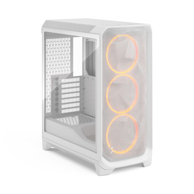 Fractal Design Meshify 3 White RGB TG Clear Tint Mid Tower Gaming Cabinet