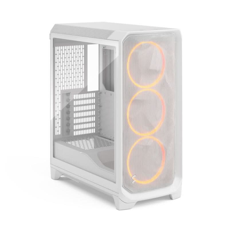 Fractal Design Meshify 3 White RGB TG Clear Tint Mid Tower Gaming Cabinet