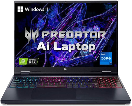 ACER PREDATOR HELIOS NEO 16 2024 INTEL CORE I7 14TH GEN 14700HX - (16 GB/1 TB SSD/WINDOWS 11 HOME/6 GB GRAPHICS/NVIDIA GEFORCE RTX 4050) PHN16-72-77GZ GAMING LAPTOP (16 INCH, ABYSSAL BLACK) NH.QNPSI.002