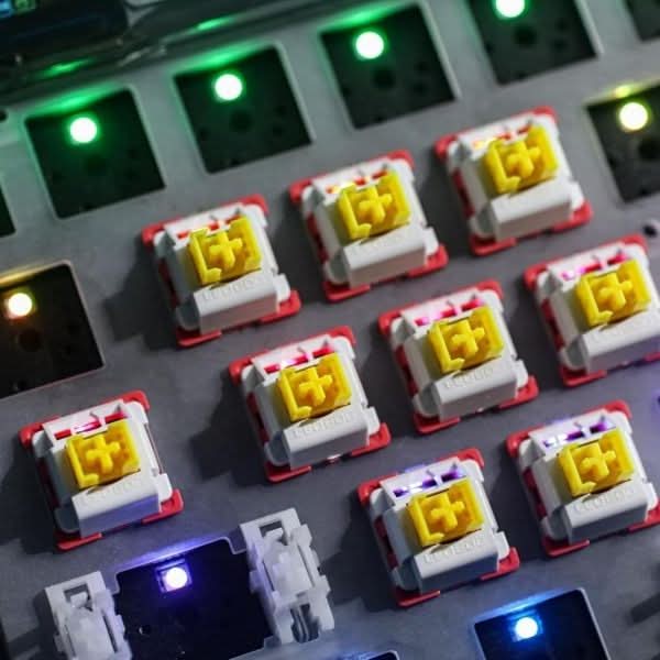 Aula LEOBOG Nimbus Linear Mechanical Switch – Ultra-Smooth, Pre-Lubed, Hot-Swappable, Ideal for Custom Keyboards, 100pcs (NS100)