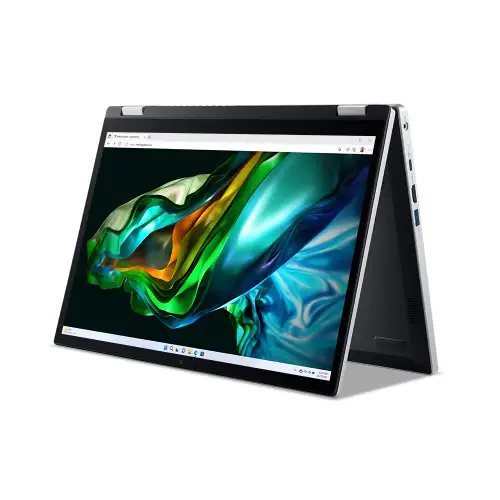 ACER ASPIRE 3 SPIN 14 INTEL CORE I3-N305 PROCESSOR LAPTOP (WINDOWS 11 HOME/ 8 GB RAM/ 512 GB SSD/INTEL UHD GRAPHICS/MICROSOFT OFFICE) A3SP14-31PT, 35.56 CM (14 INCH) WUXGA IPS MULTI-TOUCH DISPLAY WITH STYLUS SUPPORT,PURE SILVER NX.KENSI.004