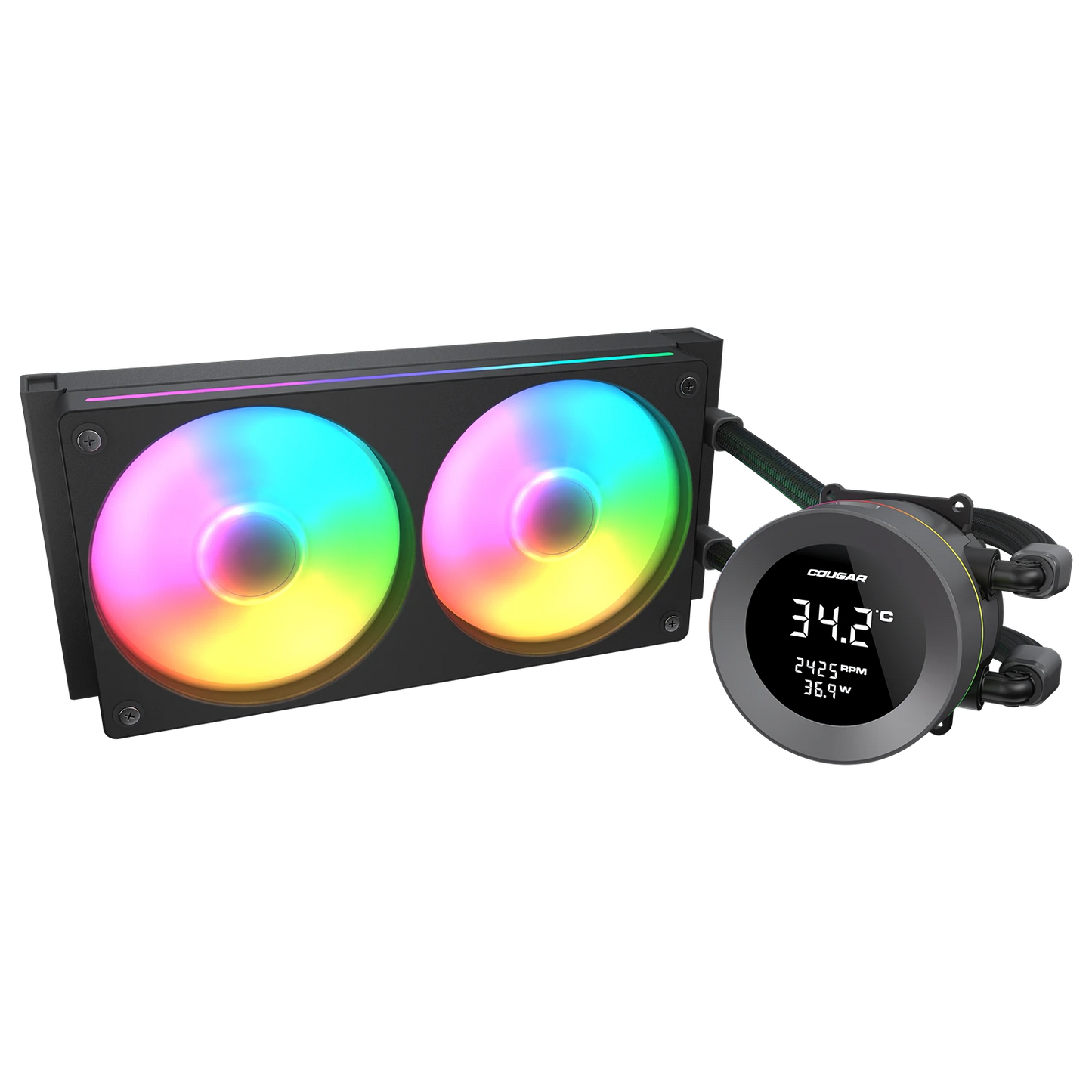 Cougar Poseidon Vistek ARGB 240 Black Analog Liquid Cooler