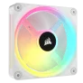 CORSAIR QX RGB SERIES, ICUE LINK QX120 RGB WHITE, 120MM MAGNETIC DOME RGB FAN, SINGLE FAN