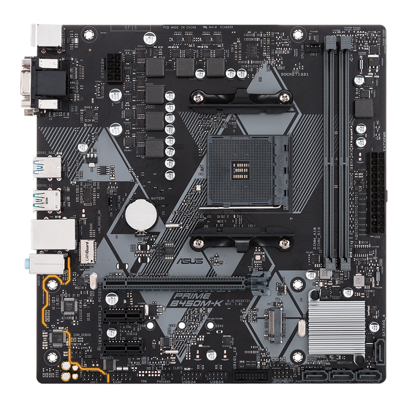 ASUS PRIME B450M-K AMD AM4 MOTHERBOARD