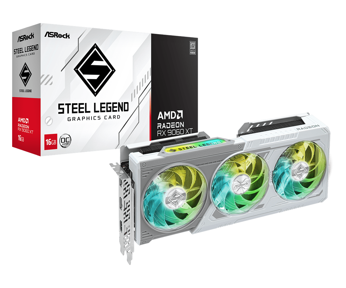 ASROCK AMD RADEON RX 9060 XT STEEL LEGEND 16GB OC