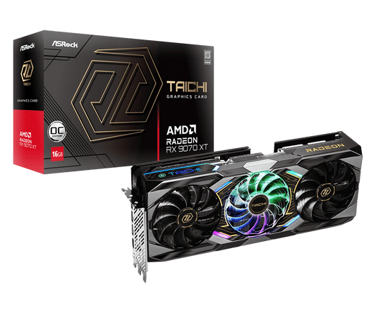 Asrock AMD Radeon RX 9070 XT Taichi 16GB OC Graphic Card