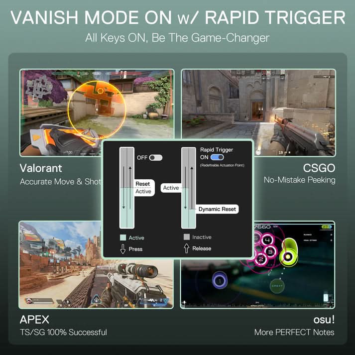 Redragon EISA K686 HE Rapid Trigger Gaming Keyboard