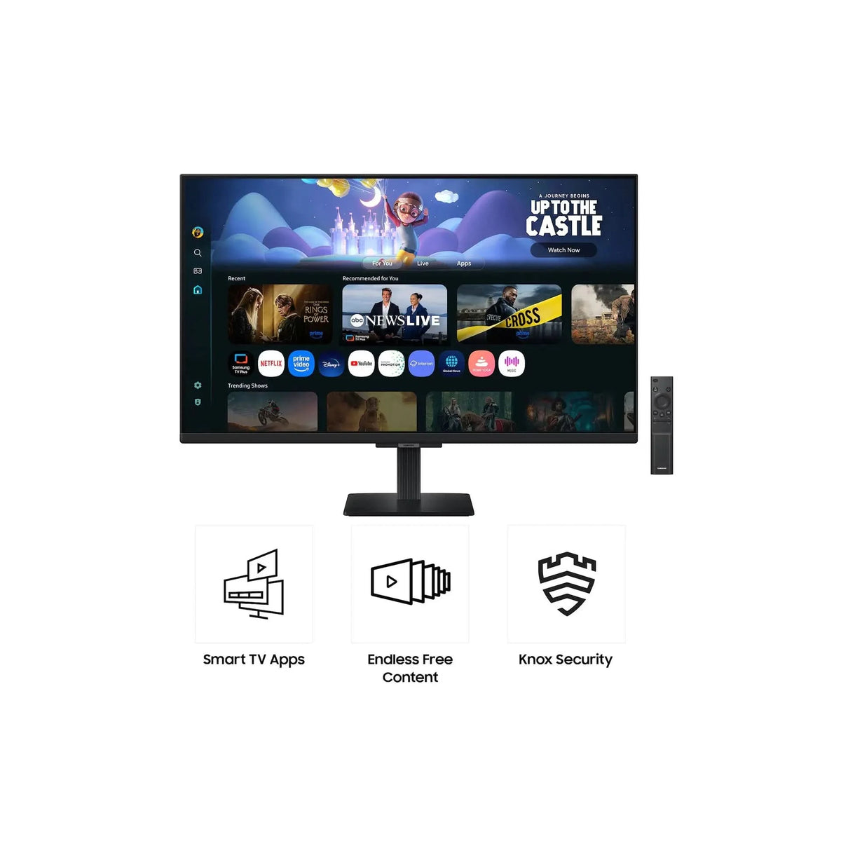 Samsung 32 Inch Smart Monitor M5 Full HD, VA Panel, Smart TV Apps, HDR10, Built-in Speakers, Wi-Fi, Bluetooth, LS32FM500EWXXL