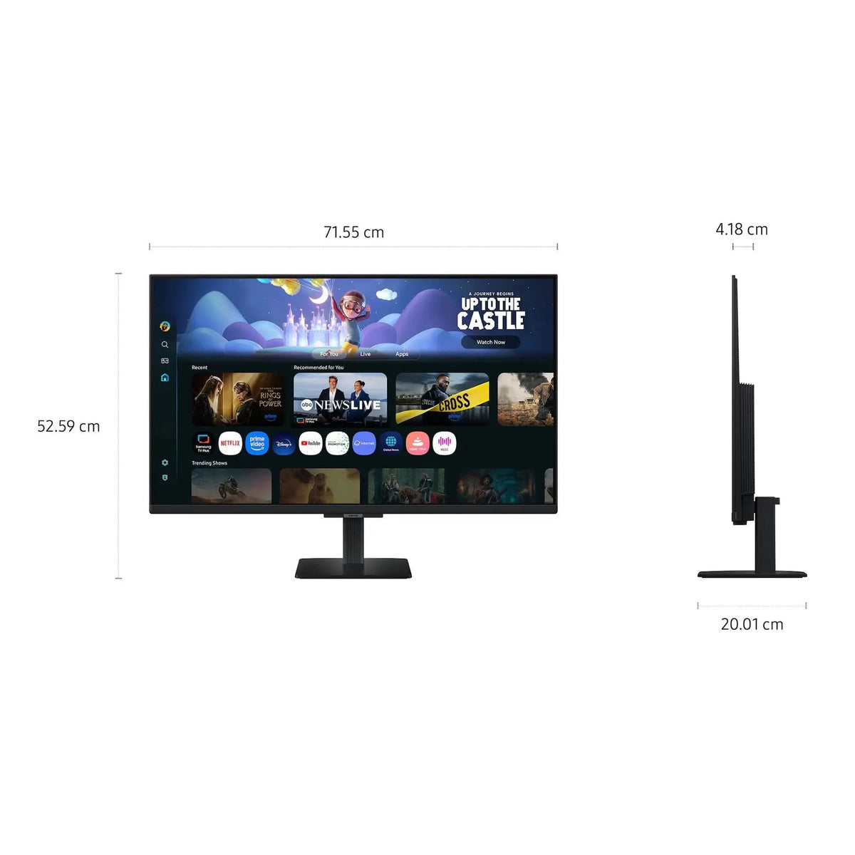 Samsung 32 Inch Smart Monitor M5 Full HD, VA Panel, Smart TV Apps, HDR10, Built-in Speakers, Wi-Fi, Bluetooth, LS32FM500EWXXL