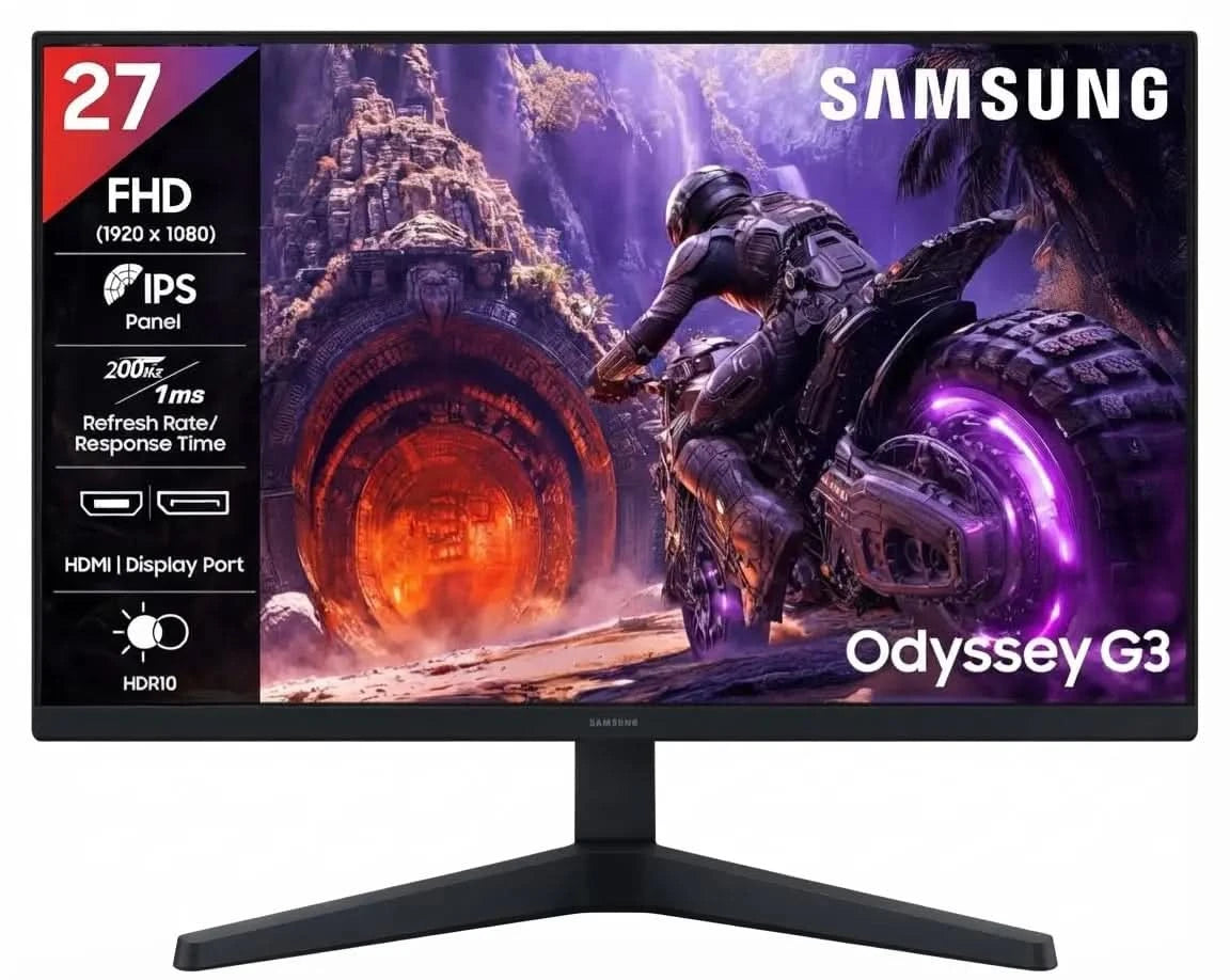 Samsung 27 Inch Odyssey G3 G30H FHD Gaming Monitor, LS27HG300EWXXL